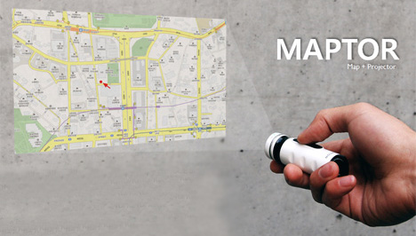 Maptor: концепт ручного проектора с навигацией (видео)-2