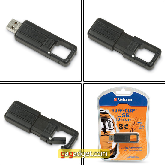 Verbatim TUFF-CLIP: USB-флешка с карабином