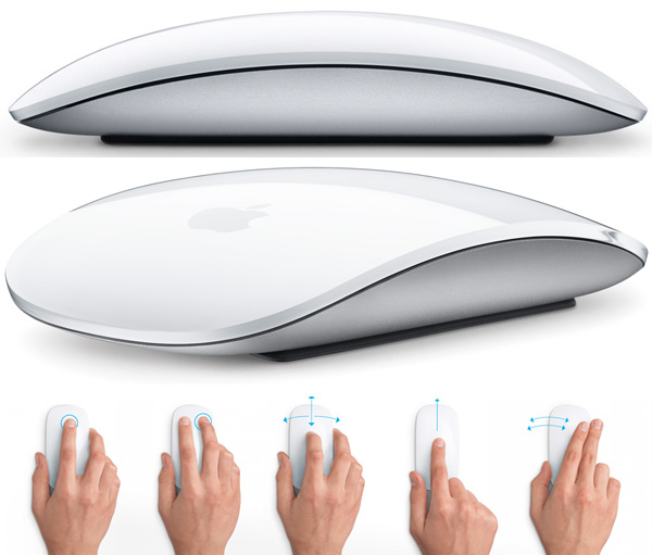 Apple Magic Mouse: Bluetooth-мышь с сенсором мультитач (видео)