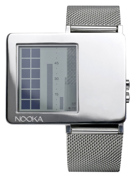 Nooka ZAZ: диодные часы спрозрачным экраном