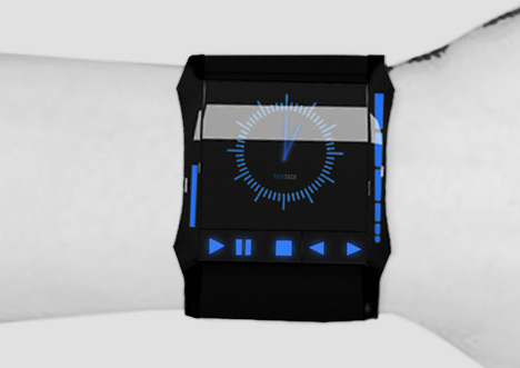 "Тик-так": красивый концепт часов с жидкокристаллическим экраном и медиаплеером