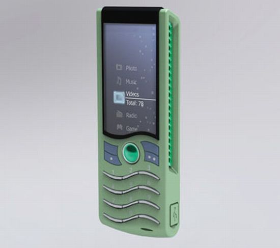 Mobile Airload: концепт мобильного телефона с очистителем воздуха