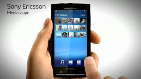 Интерфейс Sony Ericsson Xperia X10 на видео