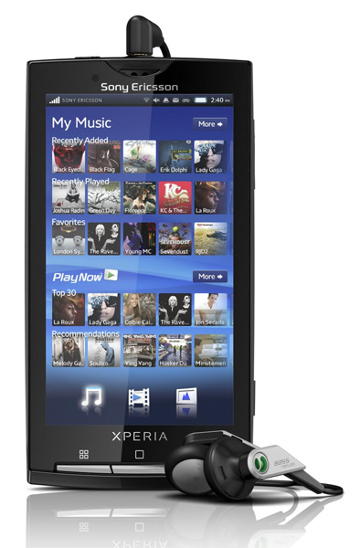 Sony Ericsson Xperia X10: Android 1.6, 4-дюймовый экран и гигагерцевый процессор-2