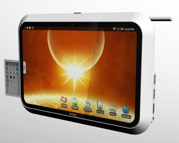 HTC evolve: любопытный концепт планшета на андроиде