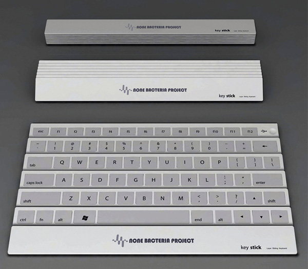 Keystick: концепт раскладной клавиатуры, защищающей от инфекции-2