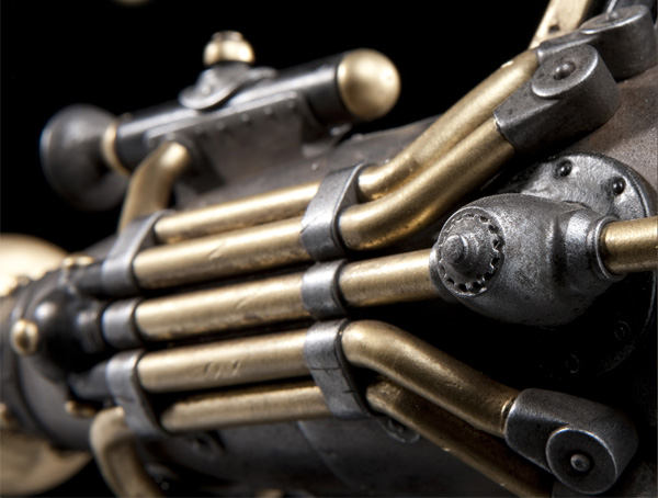 Коллекционный радиальный револьвер в образе паропанк за 150 долларов-4