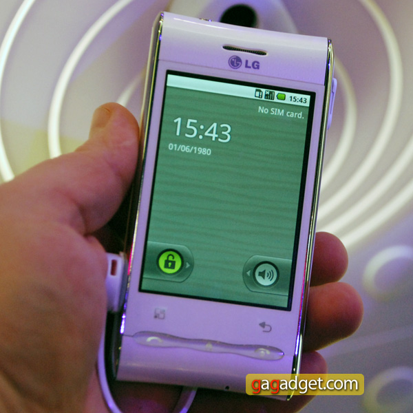 LG GT540: второй Android-телефон компании