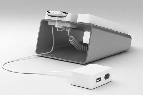 Докинговая станция для iPhone превращает его в стационарный телефон-5