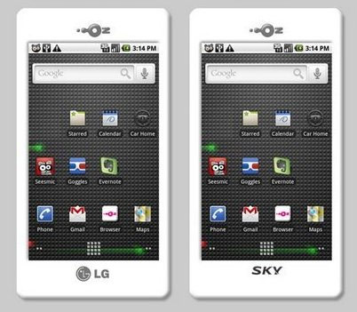 LG LU2300: смартфон с гигагерцевым процессором и Android 2.1. Пока для Кореи.