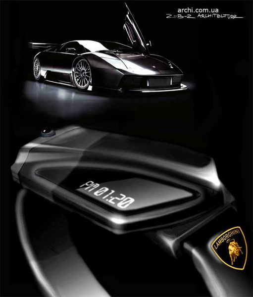 Концепт телефона Lamborghini в наручных часах-6