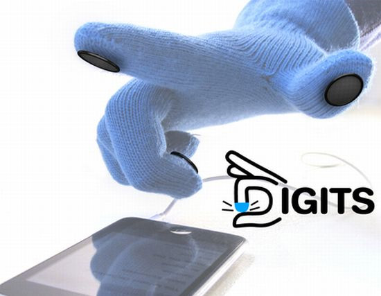 Digits: перчатки для работы с ёмкостными экранами сенсорных телефонов-2