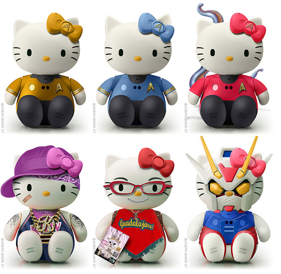 Модель для сборки: 23 профессии Hello Kitty-2