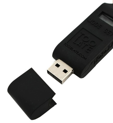 Too Late: USB-флешка с встроенными часами-2