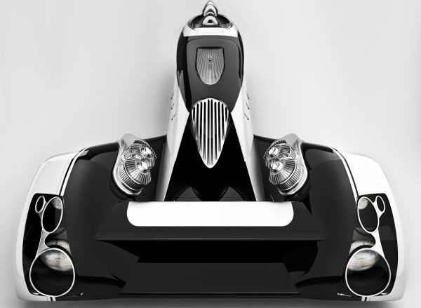 Egochine B: концепт одноместного автомобиля в виде бритвенного станка-4