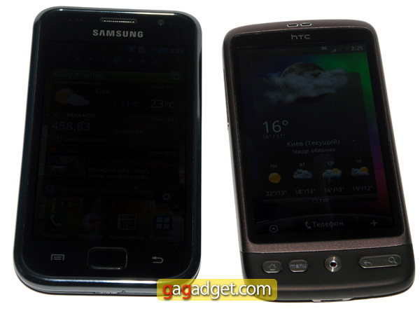 Samsung Galaxy S против HTC Desire: бокс!