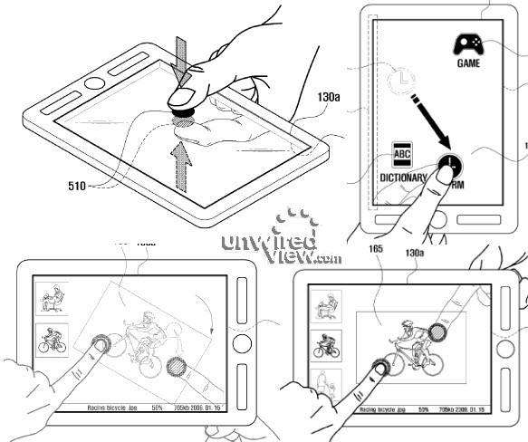 Сенсор спереди и сзади: Samsung патентует экран для планшетов