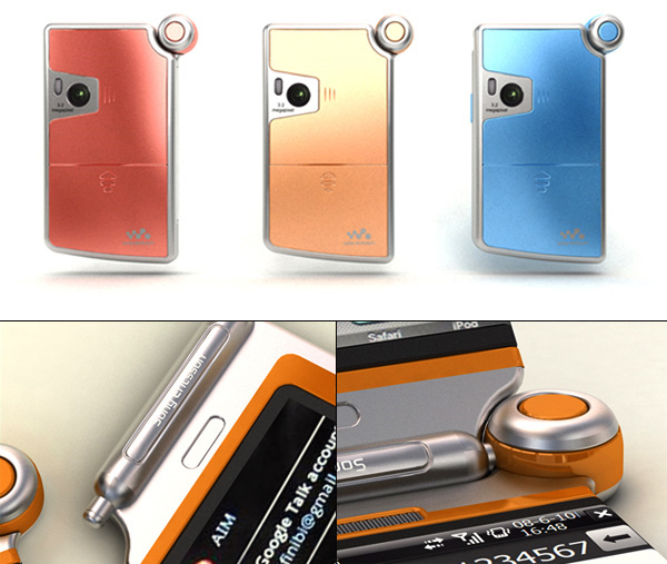 Дивный двухдисплейный концепт мобильного телефона Sony Ericsson-7