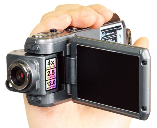 Thanko HDDV-506: компактная FullHD-видеокамера с поворотным объективом-4