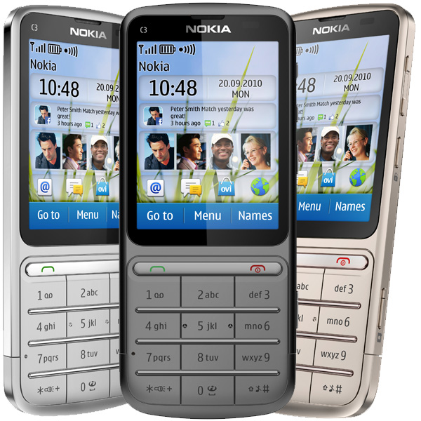Nokia C3 Touch and Type: тонкий телефон с клавиатурой и сенсорным экраном