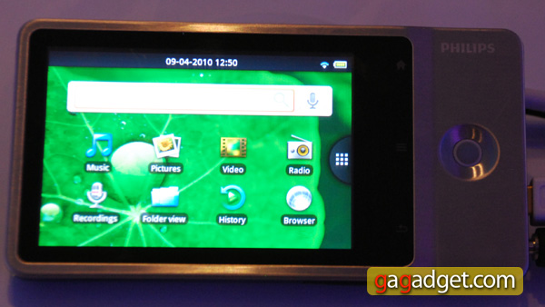 Плеер на Android 2.1 Philips Gogear Connect официально представлен на IFA 2010-4
