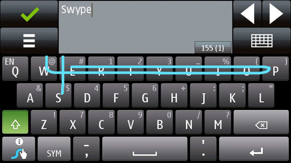 Система набора текстов Swype появилась на Symbian (видео)