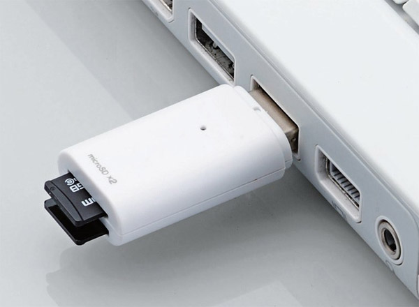 Elecom SMC06: USB-кардридер для двух карт microSD