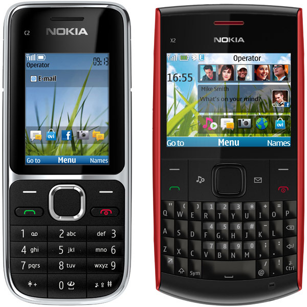 Nokia C2-01 и X2-01: такие теперь бюджетники