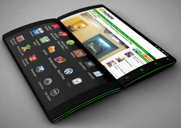 Flip Phone: дивный концепт складывающегося телефона с тремя гибкими AMOLED-экранами (видео)-3