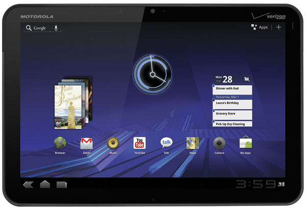 Motorola XOOM: 10-дюймовый планшет на Android 3.0