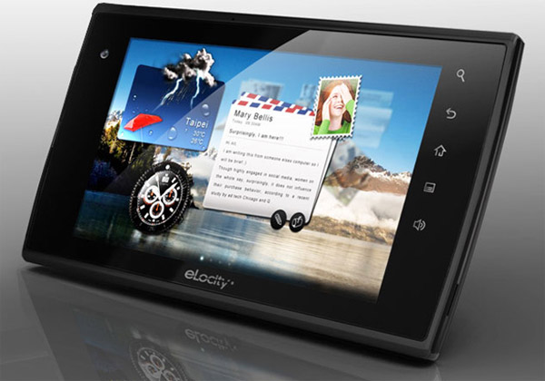 eLocity A10: 10-дюймовый планшет с Android 3.0