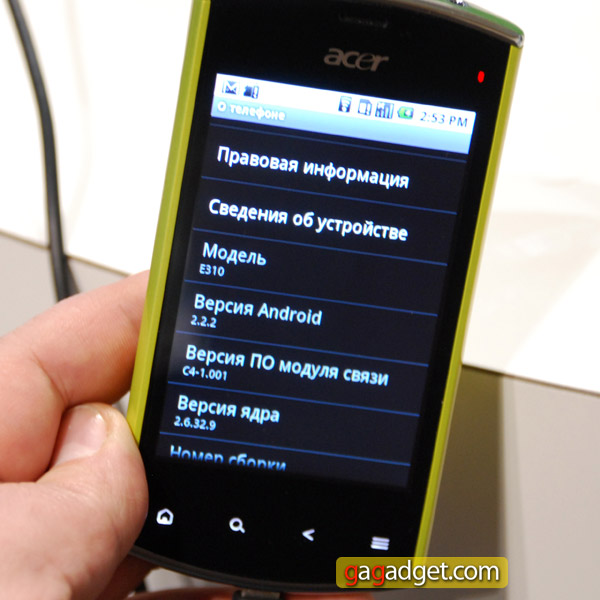 MWC 2011: Android-смартфоны Acer Iconia Smart, beTouch E210 и Liquid Mini своими глазами (видео)-28