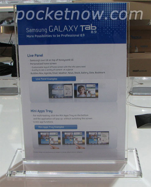 Samsung Galaxy Tab 8.9: разрешение 1280х800 и толщина 9 миллиметров-2