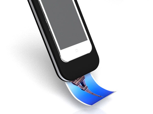 Концептуальный чехол Polaroid для iPhone, печатающий снимки