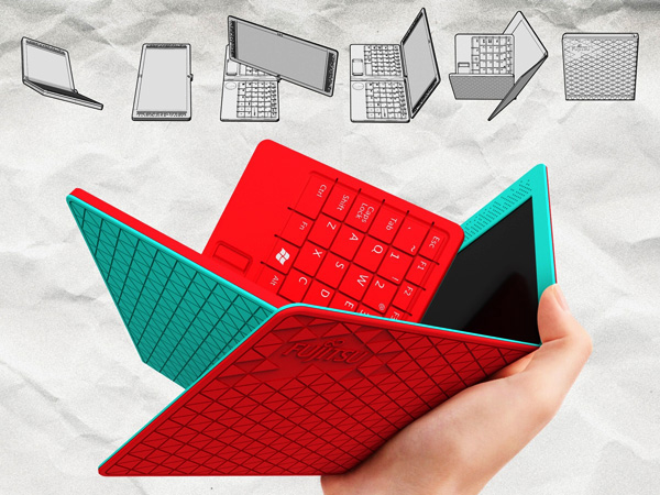 Fujitsu Flexbook: концепт раскладного субноутбука