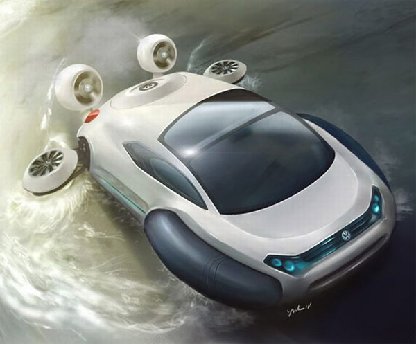 Volkswagen Aqua: концепт автомобиля-амфибии на воздушной подушке-4