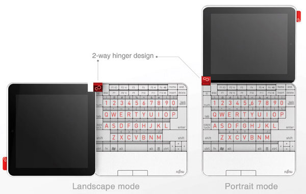 Концепт квадратного субноутбука Fujitsu, раскрывающийся по горизонтали и вертикали-4