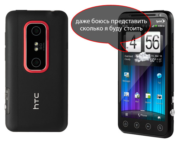 HTC Evo 3D появится в Украине 15 августа. Осталось только понять, зачем