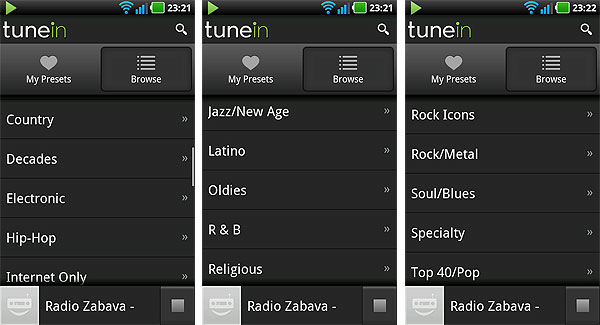 Android-гид: TuneIn Radio — приложение для прослушивания онлайновых радиостанций-5