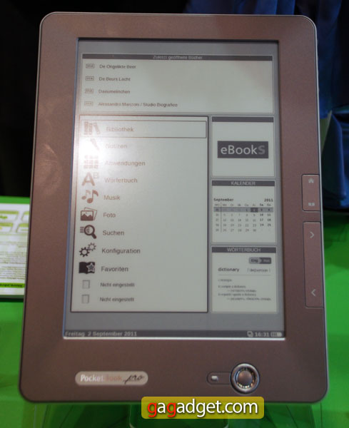Новые ридеры Pocketbook на IFA 2011 своими глазами: модели A10, 612 и Pro 912-15