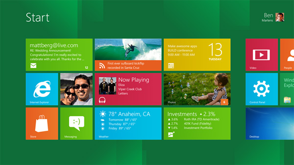 Microsoft выдвинула требования для планшетов и планшетных ПК на Windows 8