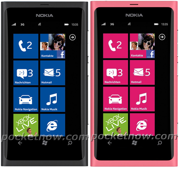 Официальные иллюстрации Nokia 800 (N9 на WP7)