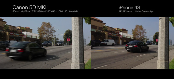 Сравнение видео iPhone 4S и Canon 5D Mark II