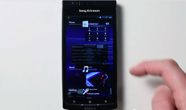 Sony Ericsson продемонстрировала альфа-версию Android 4.0.1 на Xperia arc S