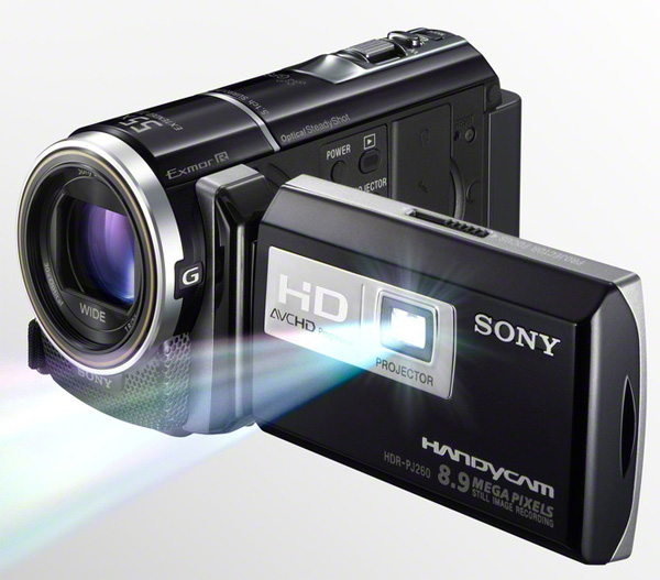 Четыре видеокамеры Sony с проектором: год 2012-3