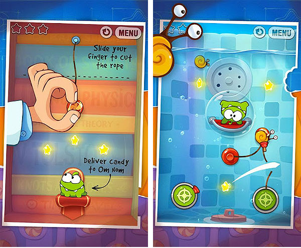 Игра Cut the Rope: Experiments вышла на Android
