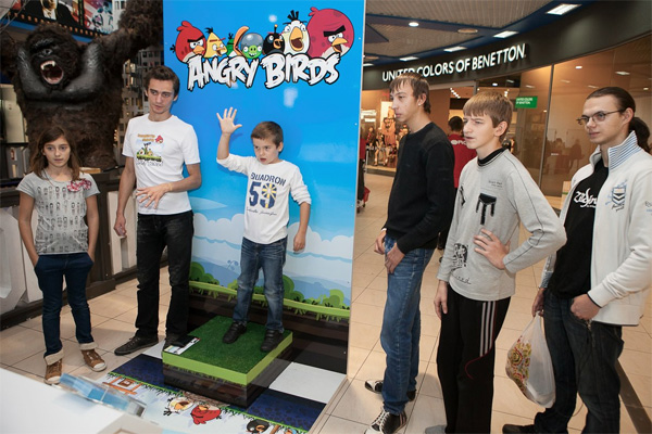 Angry Birds на телевизорах Samsung: открытые демозоны в торговых центрах Украины-3