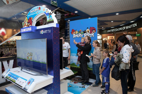 Angry Birds на телевизорах Samsung: открытые демозоны в торговых центрах Украины-4