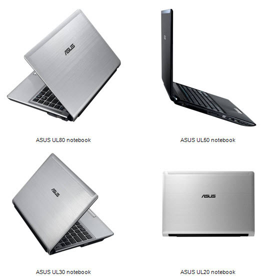 Asus представила четверку ноутбуков с ULV-процессорами
