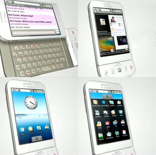 HTC G1 (HTC Dream) представлен! Видео первого мобильного телефона на основе Андроид!